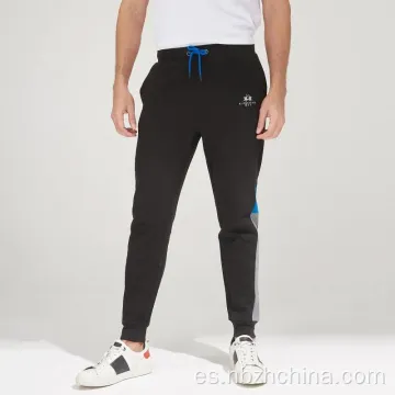 Bordado deportivo para hombres y pantalones de jogger de corte impresos